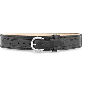 Dutyman 2 1/4" Plain Black Leather Border Patrol Belt 38
